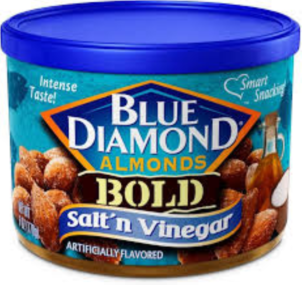 BLUE DIAMOND ALMONDS BOLD SALT N VINEGAR 43G